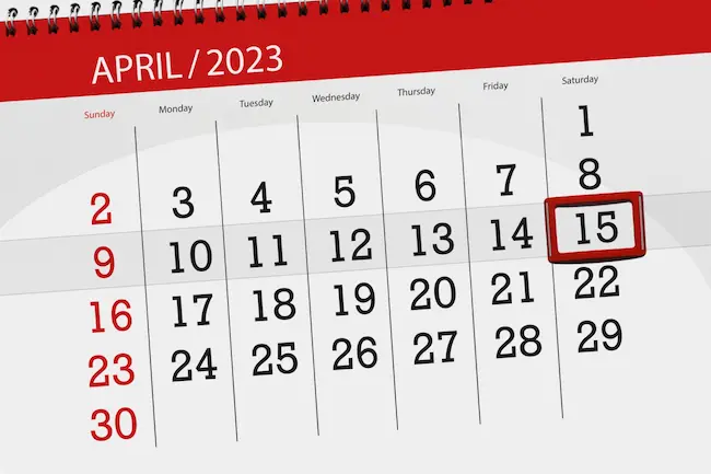 How Many Days Until April 15 2023? Countdown Begins