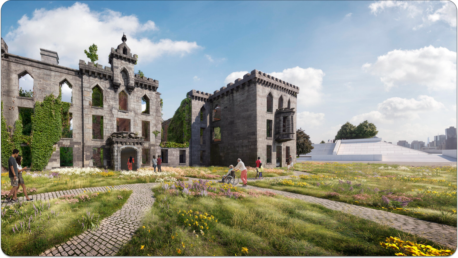 Smallpox hospital ruins