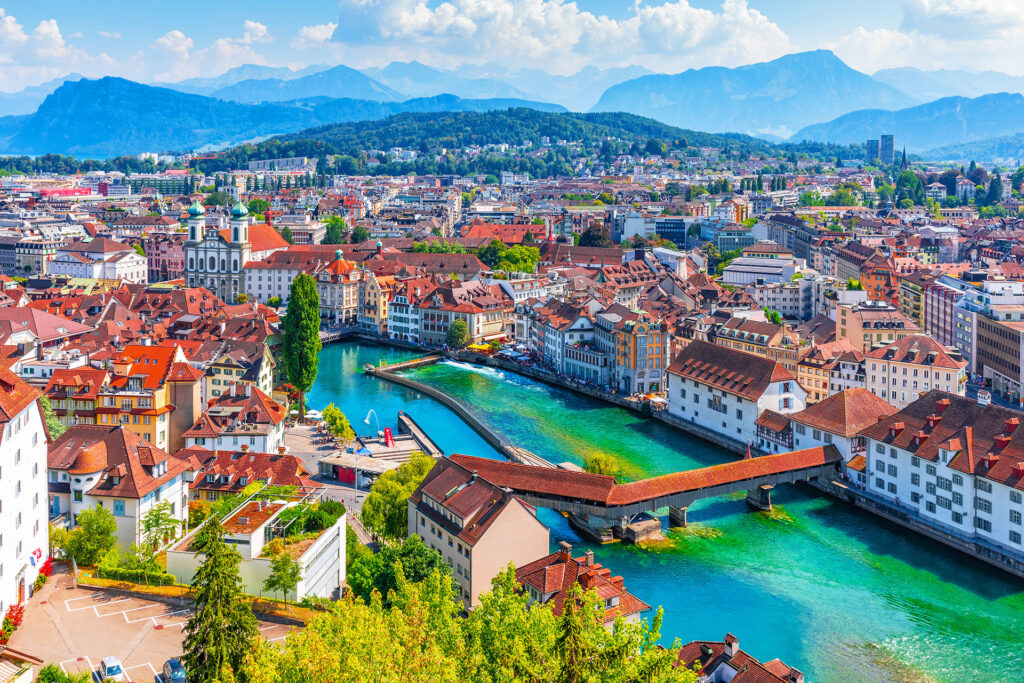 A beautiful view of Lucerne