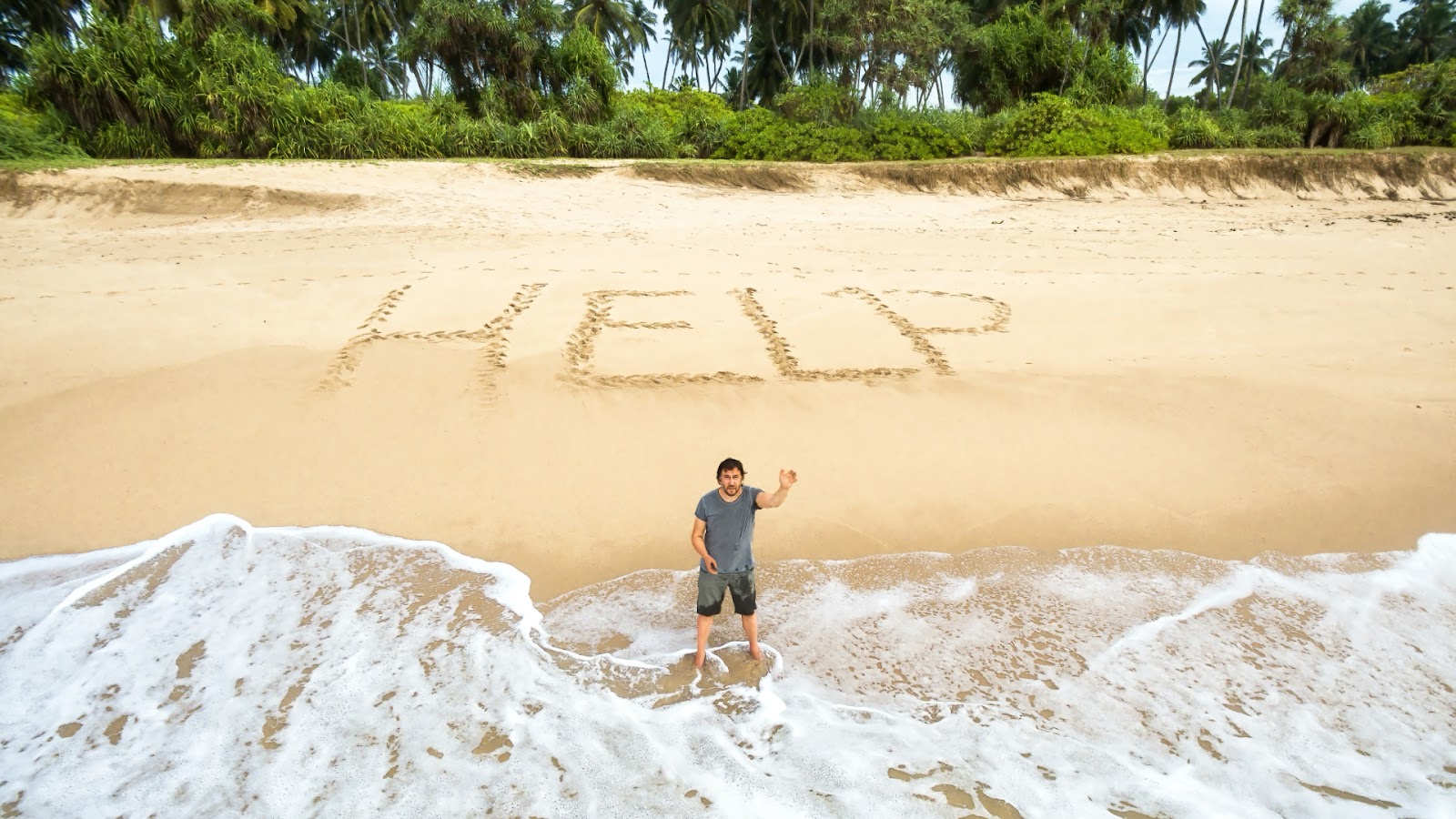 remote island stranding scenario