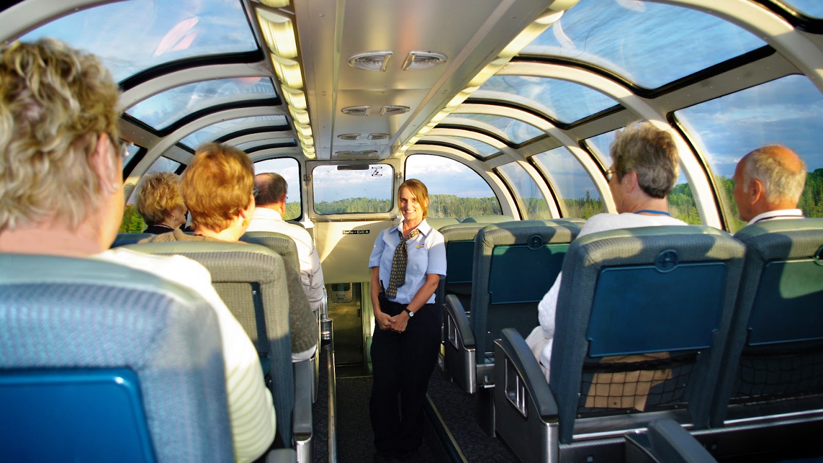 Inside Canadian Tour Train