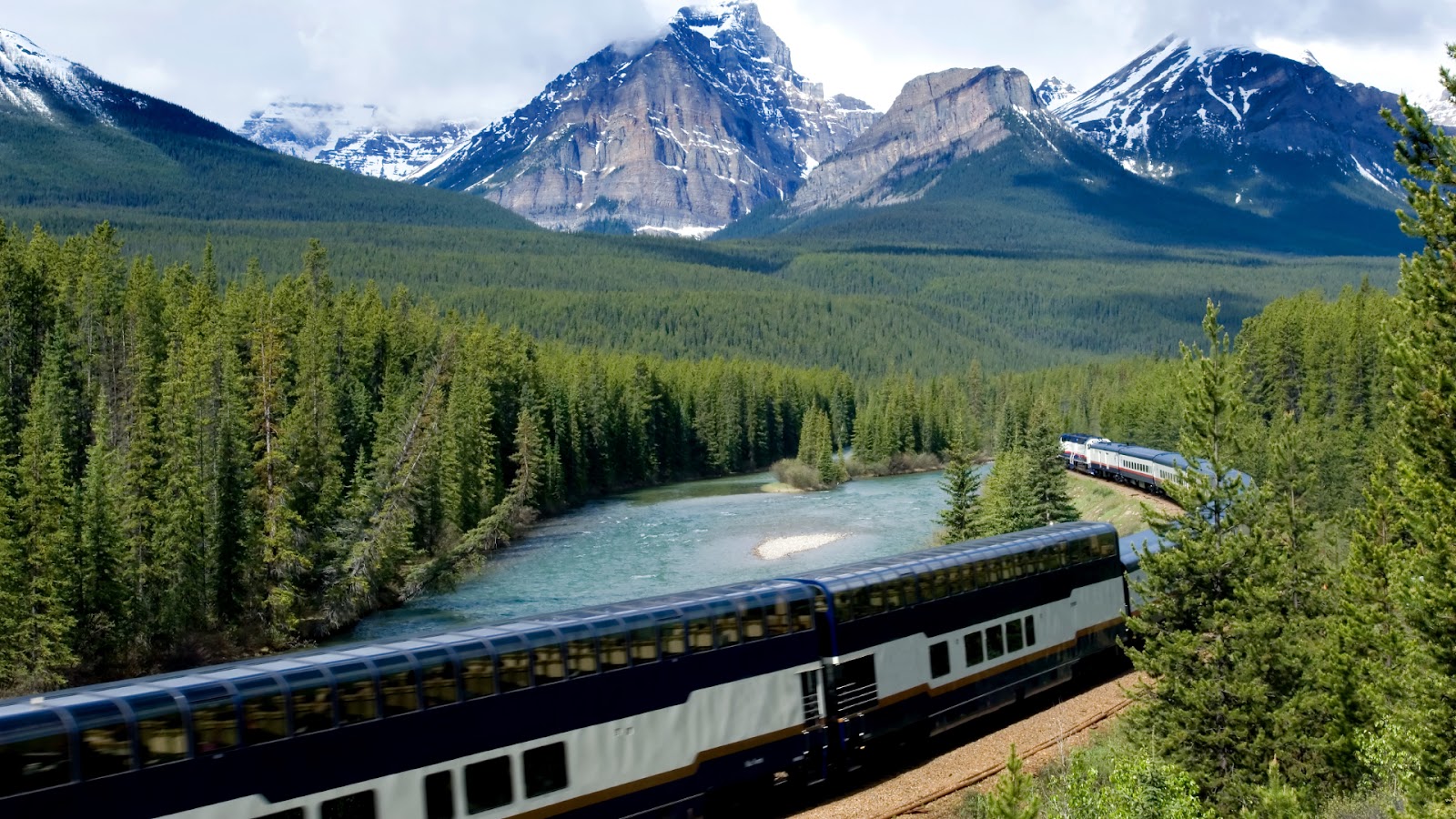A train in Canada